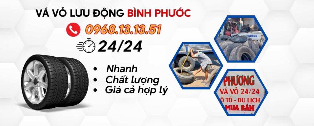dịch vụ vá cỏ lốp lưu động bình phước