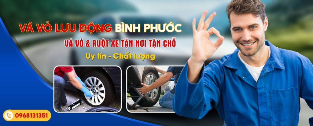 Vá vỏ xe lưu động đồng xoài bình phước